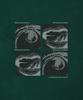 CAMEL WORK Eyes And Mouse Short Sleeve T-Shirt (Dark Green)