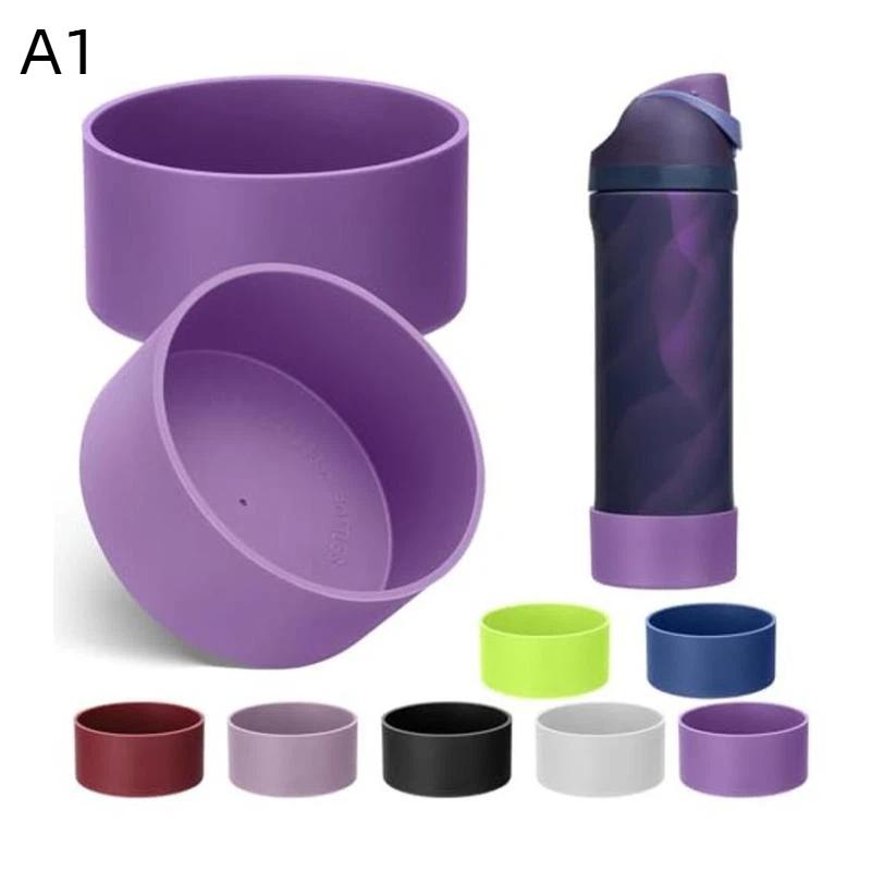 1Pcs 24Oz 32Oz Silicone Water Bottle Bottom Protector Cover Anti Slip Shock Resistant Bottle Base Sleeve For Outdoor Travel Use