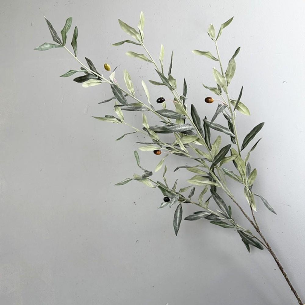 Mit Früchten Künstlicher Olivenzweig Plastik Falsche Olive Baum Vase Arrangement