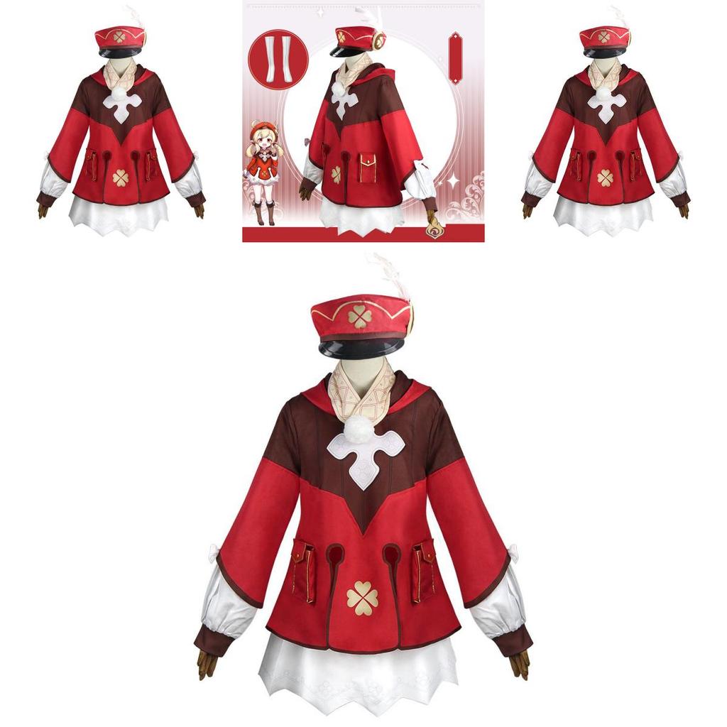Deluxe Genshin Impact Klee Uniform Costume Complete Outfit For Cosplay Events