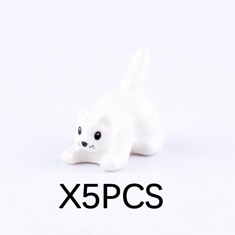 MOC Animal Building Blocks DIY Pig Fishes Octopus Penguin Turtles Figures Toys Set City Farm Zoo Accessories Bricks Kid Gift