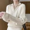Women's cashmere sweater Qinghe cashmere 30% cashmere 70% wool autumn and winter pullover warm and fashionable