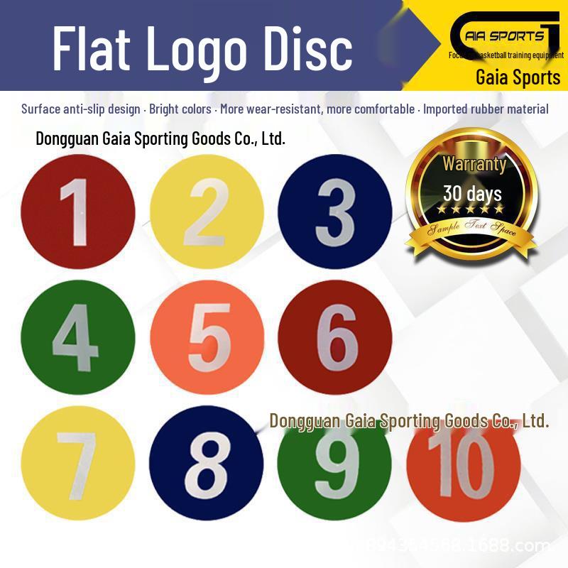 Digital Sports Logo Plate: Multifunctional Dish for Basketball & Football Training