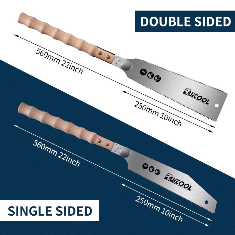 1 st Japanse Handzaag 3-Rige Tanden Trekzaag SK5 Staal Verzonken Zaag met Antislip Handvat Vervangbaar Blad voor Houtbewerkingsgereedschap
