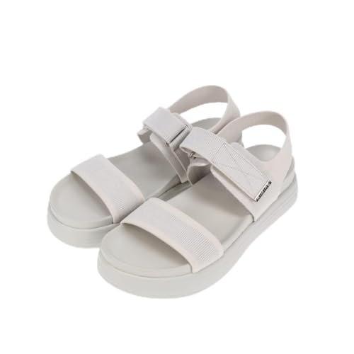 HIMIKO Knit Belt Sports Sandals Lightweight Soft Breathable Silver SS Size 661225