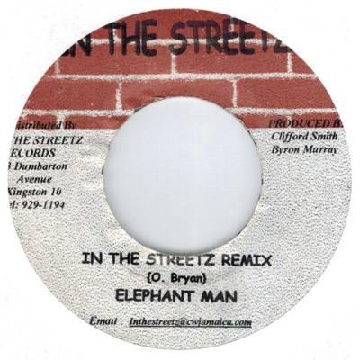 7inch Record ELEPHANT MAN - In The Streetz Remix NONE In The Streetz  2002 Jamaica Reggae, Ska & Dub Used