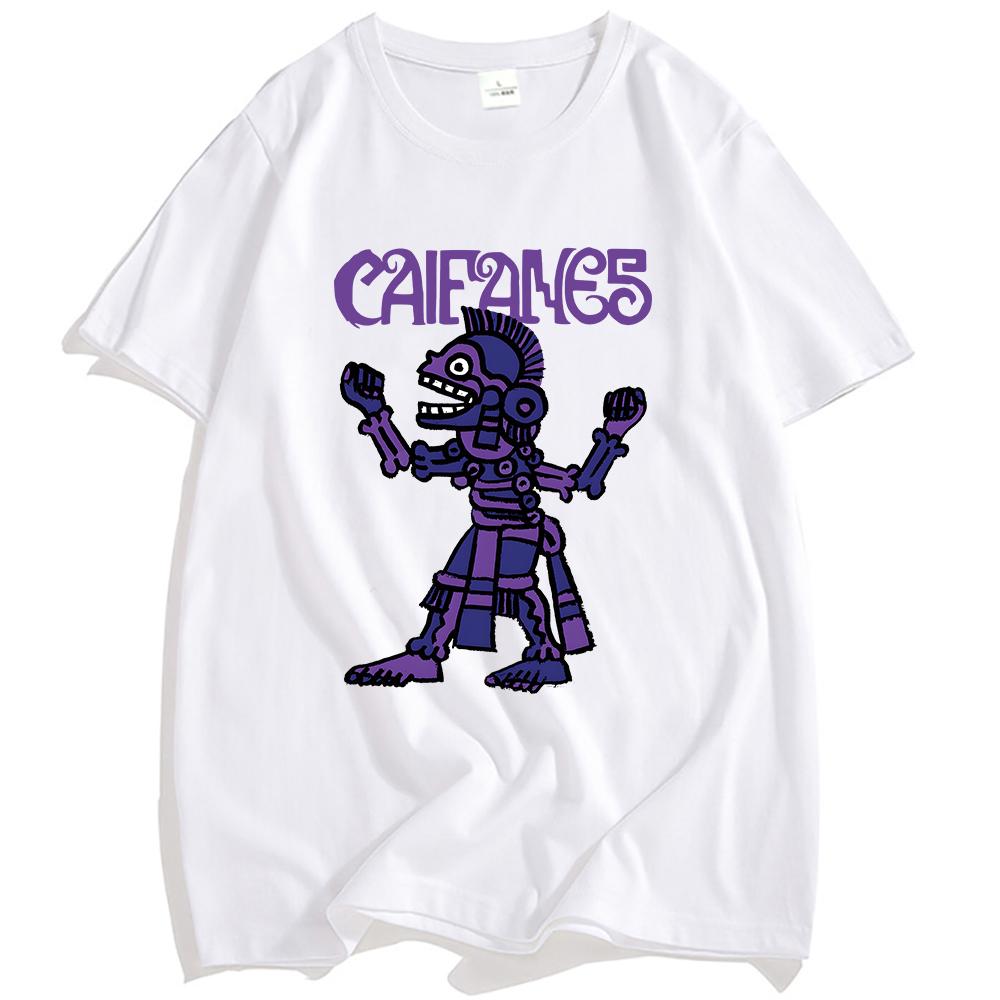 Rock Band CAIFANES T-shirt Cotton Short Sleeve Casual Tshirts Grunge Unisex Streetwear Hip Hop Fashion Men Women T Shirt Print