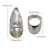 Simple Irregular Rings with Crystal Aesthetic Jewelry Finger Rings for Women Girl Assortment Stylish Accessory for Party