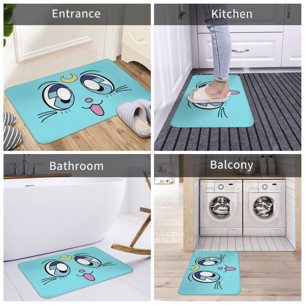 Anime Sailors Moons Doormat Mat Anti-Slip  Bath Kitchen Garden Rug Carpet 40*60cm