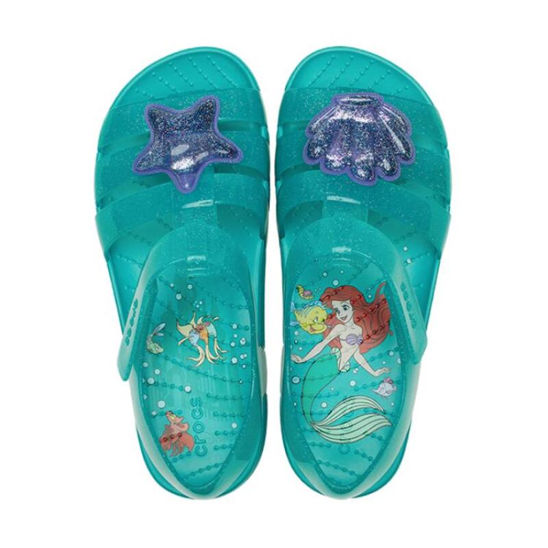 Crocs Breathable and Versatile Trendy Children's Sandals Emerald Green Children's Model