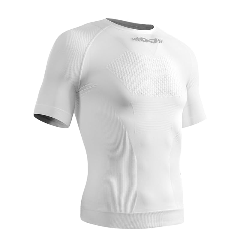 

[Beatgos] compression wear men s short sleeve training Gym muscle training Slender Seamless structure Fashionable antibacterial [Sweat absorption and