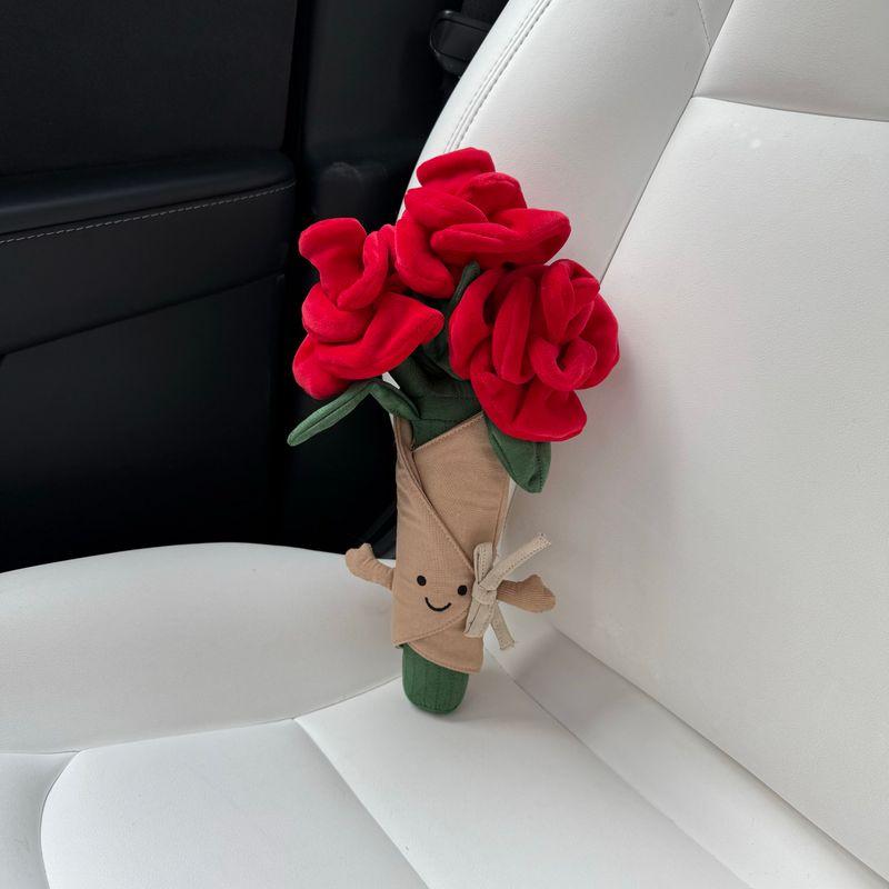 

Original Fun Bouquet Rose Bridal Bouquet Doll Car Safety Belt Shoulder Pad Cover Car Decoration New Car Gift Doll Style Hand Rose (Without Shoulder Pads)