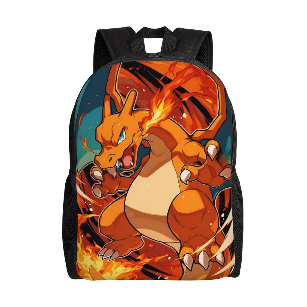 Fashion Backpacks Pokemon Backpack Daypack Charizard Mochila Outdoor Sturdy Shoulder Rucksack