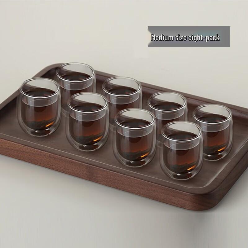 HOLOHOLO 240ML Single-Layer Glass Water/Tea Cup Set