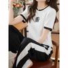 Sommer Damen Sets Rundhals Kurzarm T-Shirt Hose Damen Trainingsanzüge Outfits