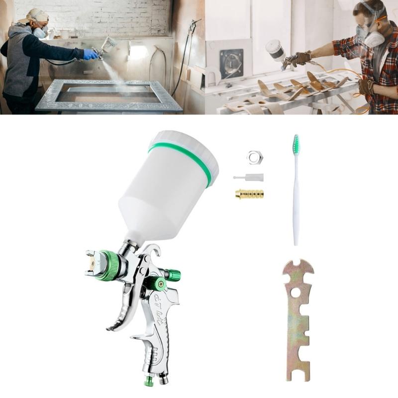 Air Spray Guns Professional Air Paint Kits with 4 Nozzles 1.4/1.7/2.0/2.5mm Nozzle and 600cc Cups for Painting
