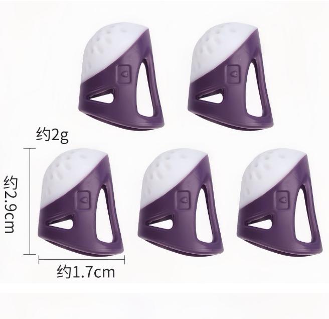 Hand Cross-stitch Anti-stick Finger Cover Silicone Sewing Thimble Anti-slip Finger Protection