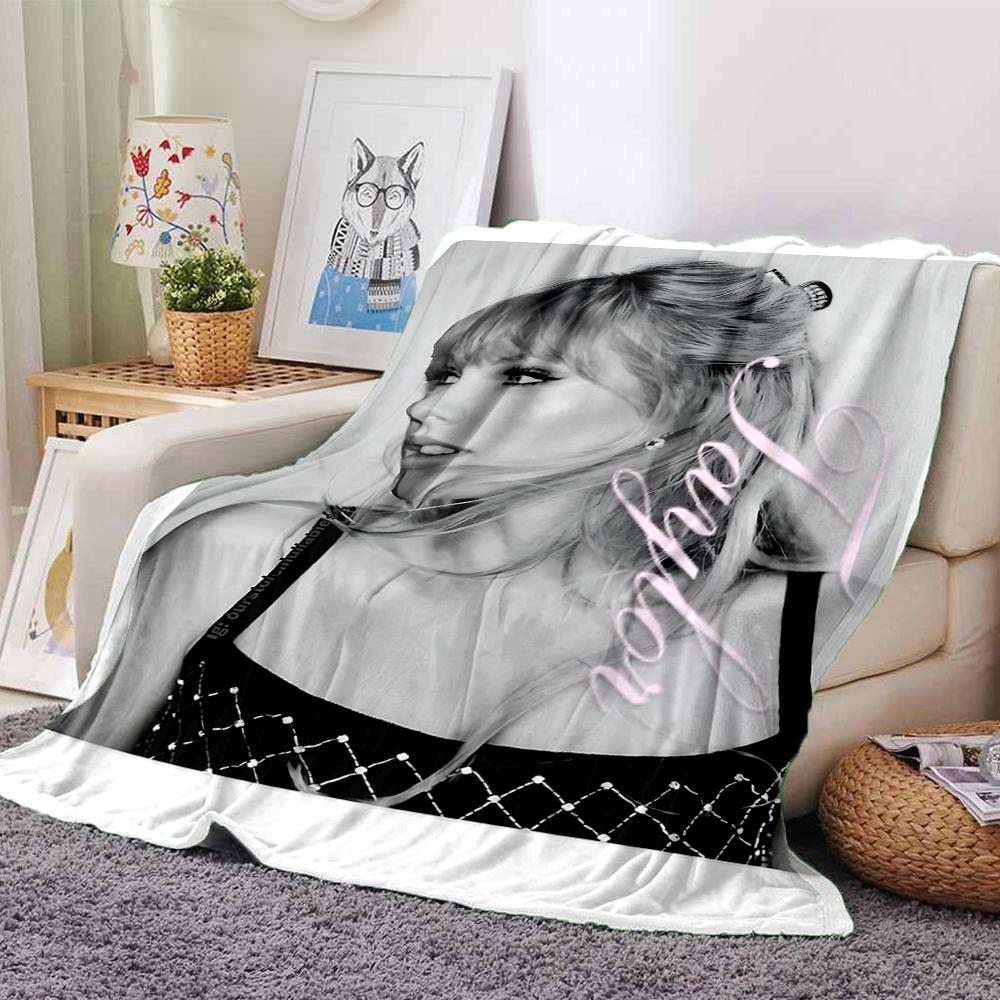 Taylor Swift Music Tour Blanket Soft Throw Blanket For Home Bedroom Bed Sofa Travel Office Solid Christmas Blanket