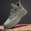 Autumn and winter Martin shoes men's medium-top platform tooling shoes winter men's trendy shoes sports casual retro single shoes
