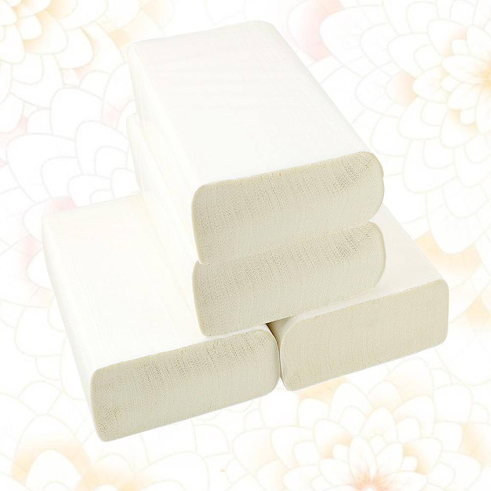 4 Rolls Paper Towel for Toilet Wipe Hands Kitchen Oil-absorbing Absorption Towels