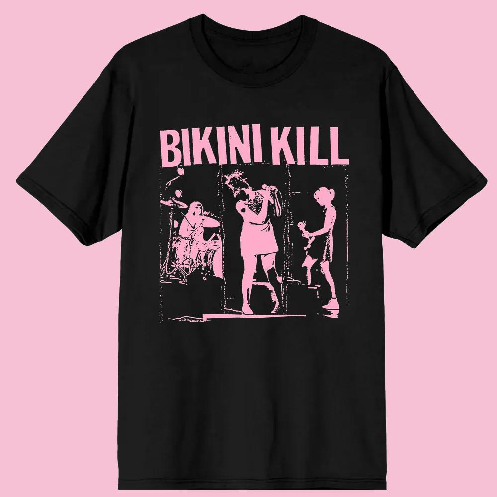 Hot New Stage Moment - Bikini Kill Uniex All Size Black T-Shirt BK125