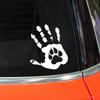 15x12.6cm Pet Handprint autocolant auto caroserie bara de protecție Windows motocicletă laptop pereți vinil film PVC Decal auto Tuning accesorii