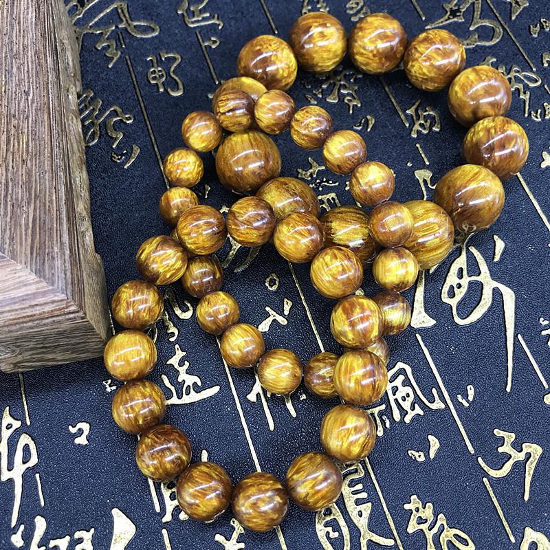 Természetes tengeri fűzfa Buddha gyöngyök kézi húr kínai retro karkötők ékszerek férfi női ajándék kiegészítők