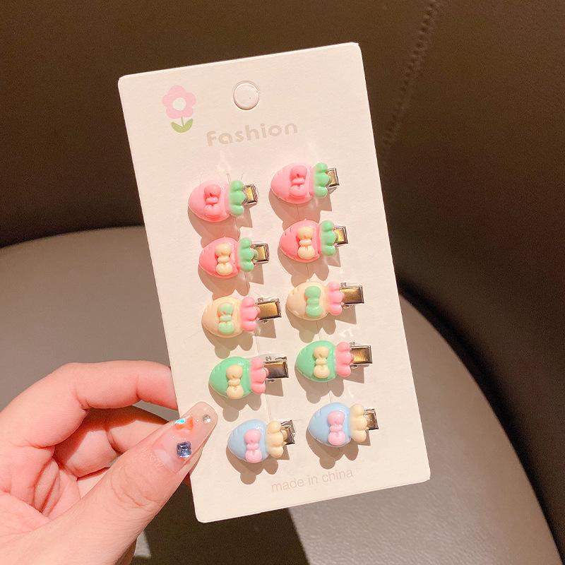 Infant Cartoon Hair Clips for Girls - Cute, Small Hairpins