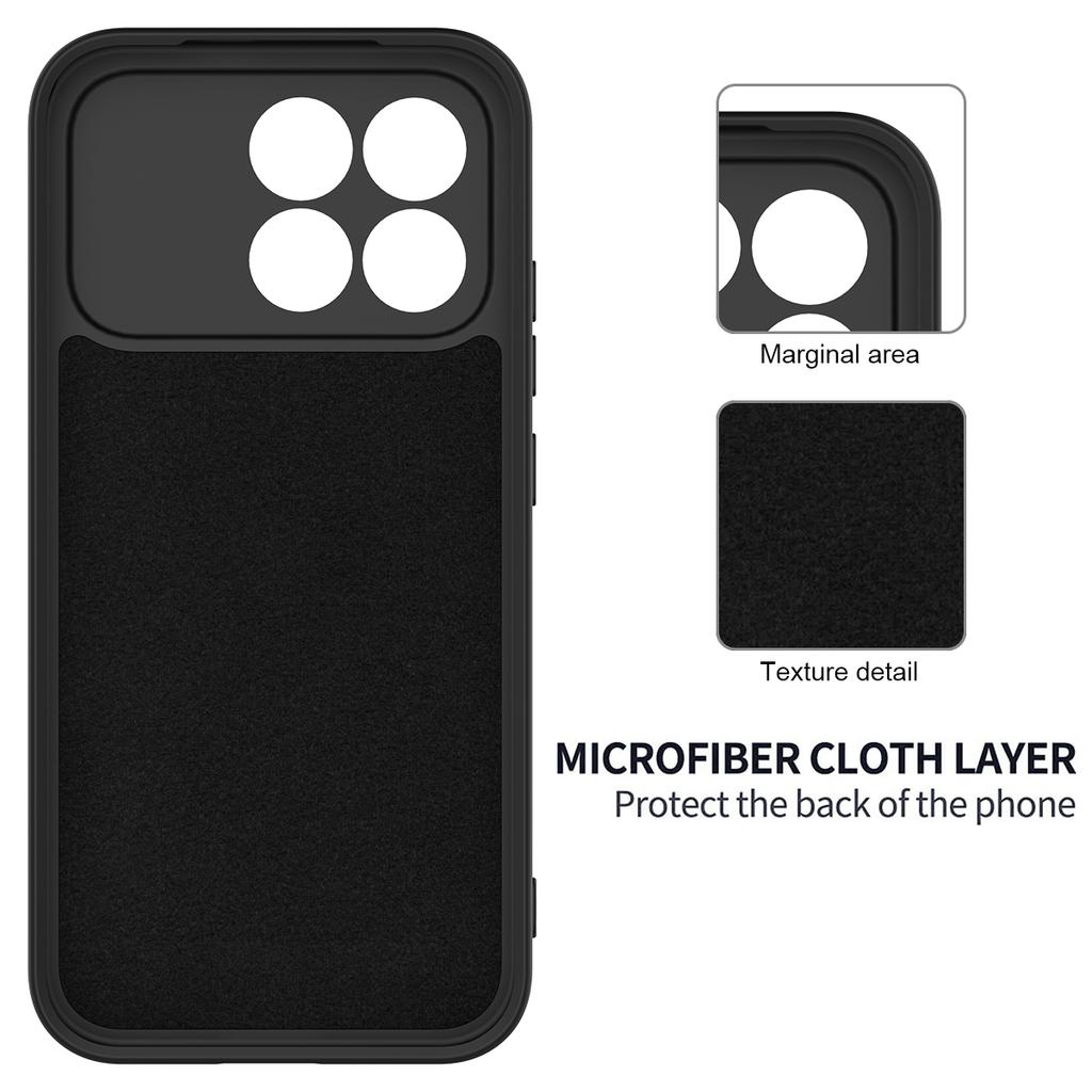 For Xiaomi Poco F8 Pro Liquid Silicone Case Phone Back Cover with Hand Strap