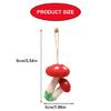 Adorable Mushroom Shape Cartoon Phone Charm Keychain Pendant Fashion Phone Pendant for Students Youthful Women Present
