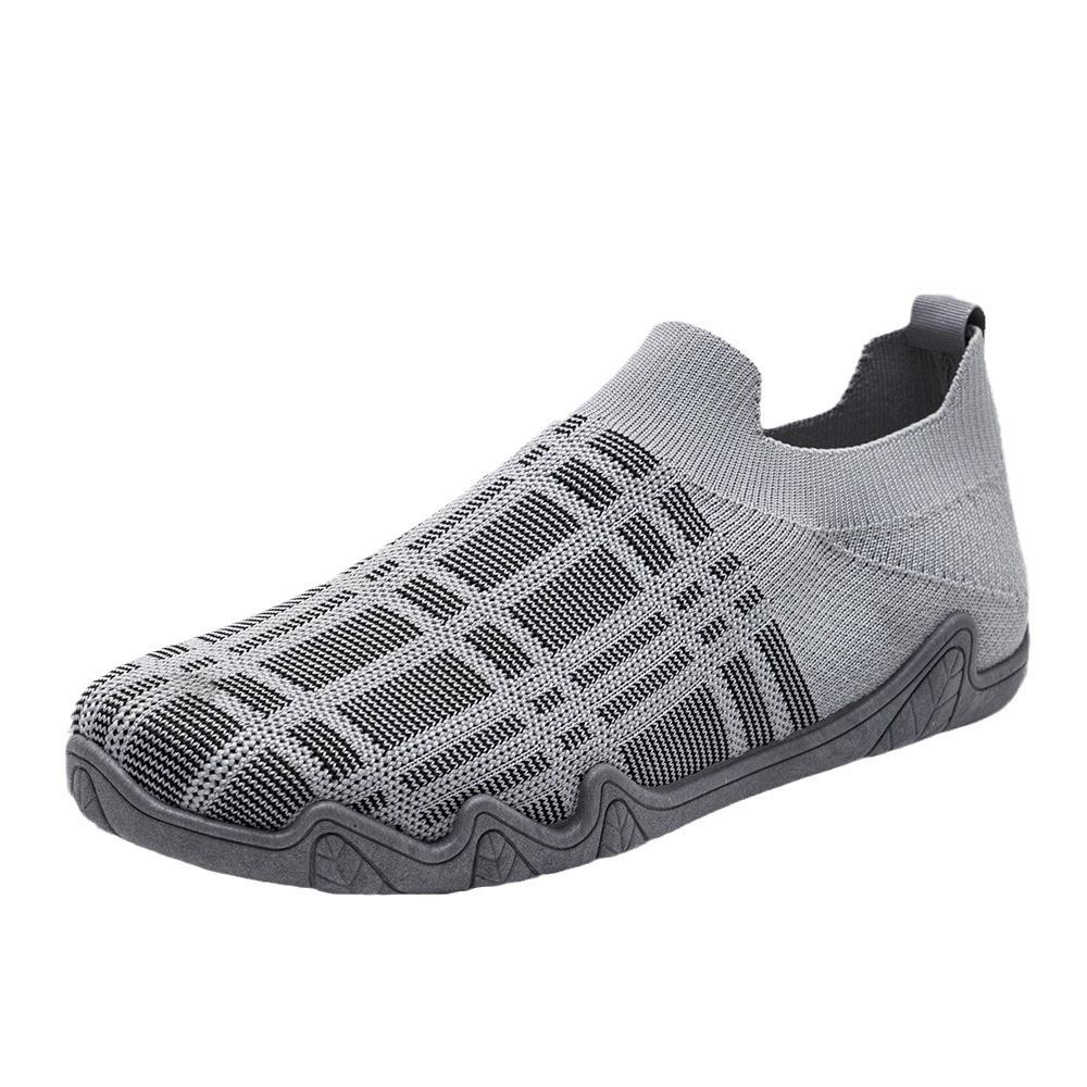 New large size socks and shoes breathable fly-woven mesh soft-soled lazy casual shoes