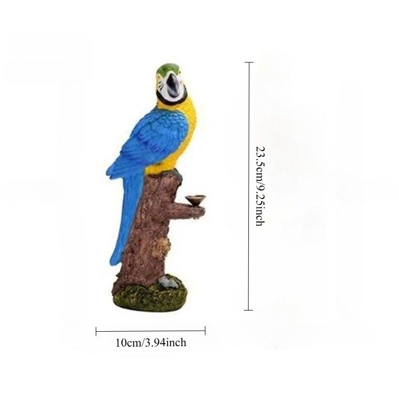 

1Pc, Parrot Resin Backflow Incense Burner Creative Home Office Decor Handicraft Incense Holder (Without Incense)