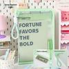 A4 Pastel Zipper Clipboard & File Bag with Handle - Large Capacity Office Tote