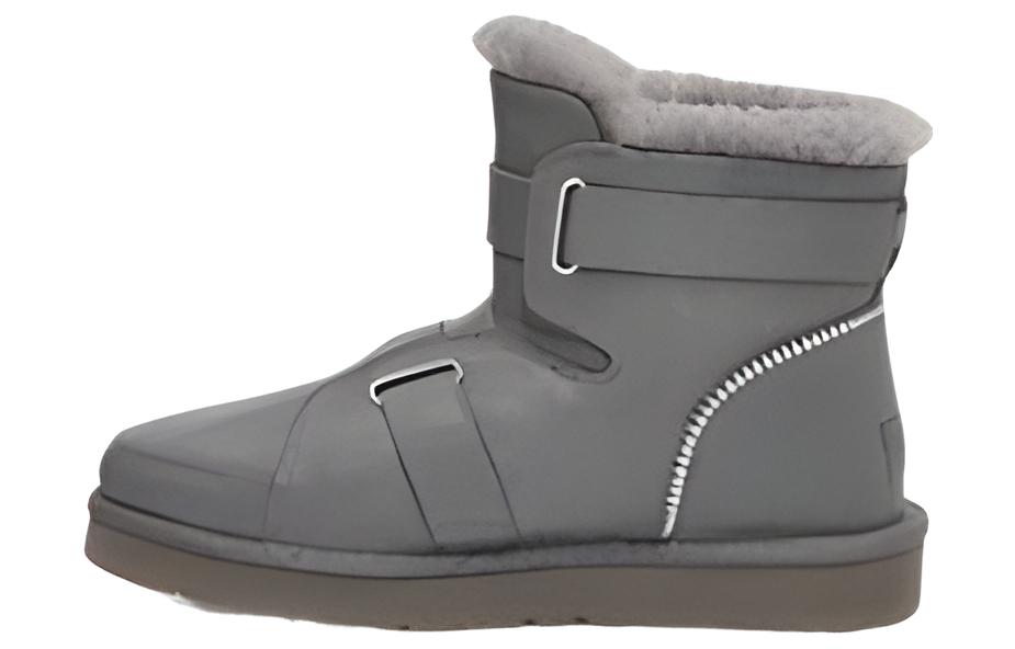 Женские короткие ботинки UGG Mini Buckle  Серые  1138157-CHRC 36