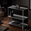 3-Tier Storage Rack Brushed Countertop Organizer with Acrylic Shelves Perfume