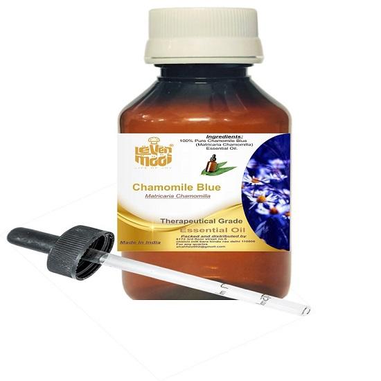 Levenmooi Chamomile Blue (Matricaria chamomilla) Pure & Natural Therapeutic Grade Essential Oil Plastic with Dropper