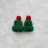 2025 Christmas Mini Knitted Doll Scarf  Hat Polyester Hair Ball Decorative Toy Accessories Strap Pet Scarf