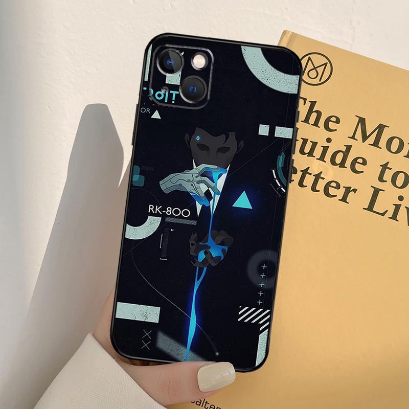 Detroit Become Human Handyhülle Für iPhone 16 15 14 Pro Max Plus 11 12 13 Pro Max XS 6 12 13 Mini Hülle Schale