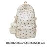 Woman Cute Backpack with Pendant Student Sweet Small Print School BookBag Large Capacity Multi-Pocket Laptop Bags Casual Daypack