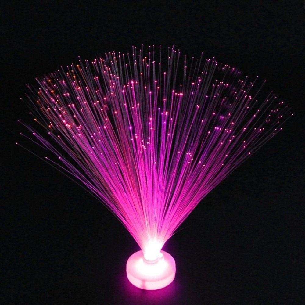 Creative Multicolor LED Fiber Optic Light Starry Sky Color-Changing Candle Lamp Holiday Decoration Home Decor
