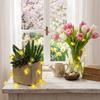 LED Cute Bee Flowers String Lights Garden Fairy Lights Battery Powered For Outdoor Indoor Home Party Holiday Gift Decor