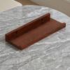 Wall Shelf with Retaining Rails SpaceSaving Rectangular Raised Edges Versatile for