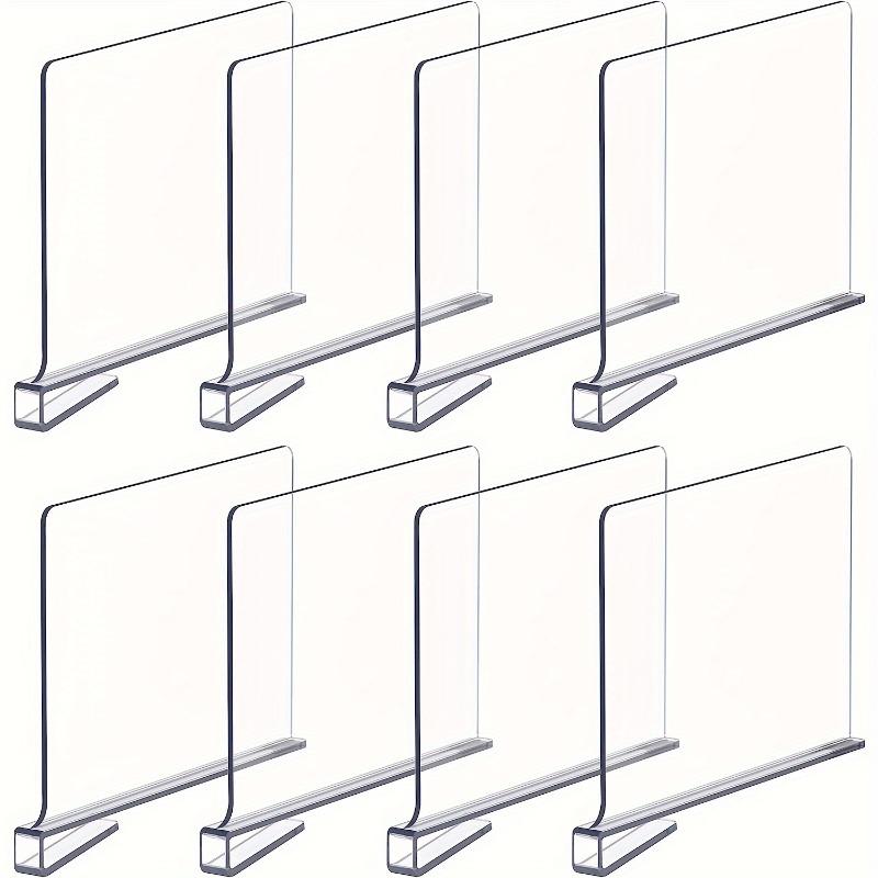 Transparent Wardrobe Divider Hard Organiser Women's Bag Accessories Clothing Storage Partition No Drill Closet Shelf Organizer