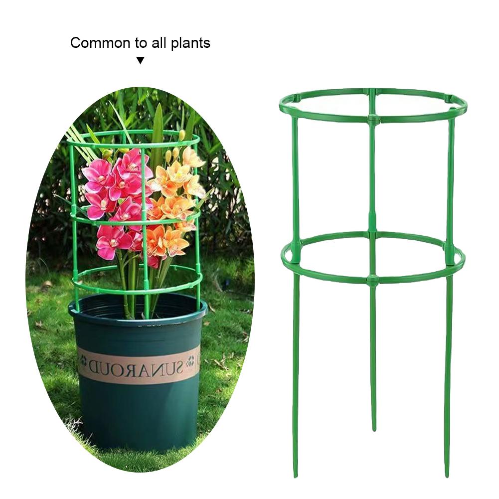 Plant Support Pile Half Round Climbing Vines Stake Bonsai Fixing Rod Garden Plant Stake Holder Flower Ring Support Rack