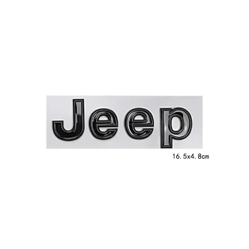 New16.5cm Car Side Body Trunk Sticker Badge for JEEP Logo Wrangler Grand Cherokee Compass Renegade Patriot Rubicon Liberty JK XJ