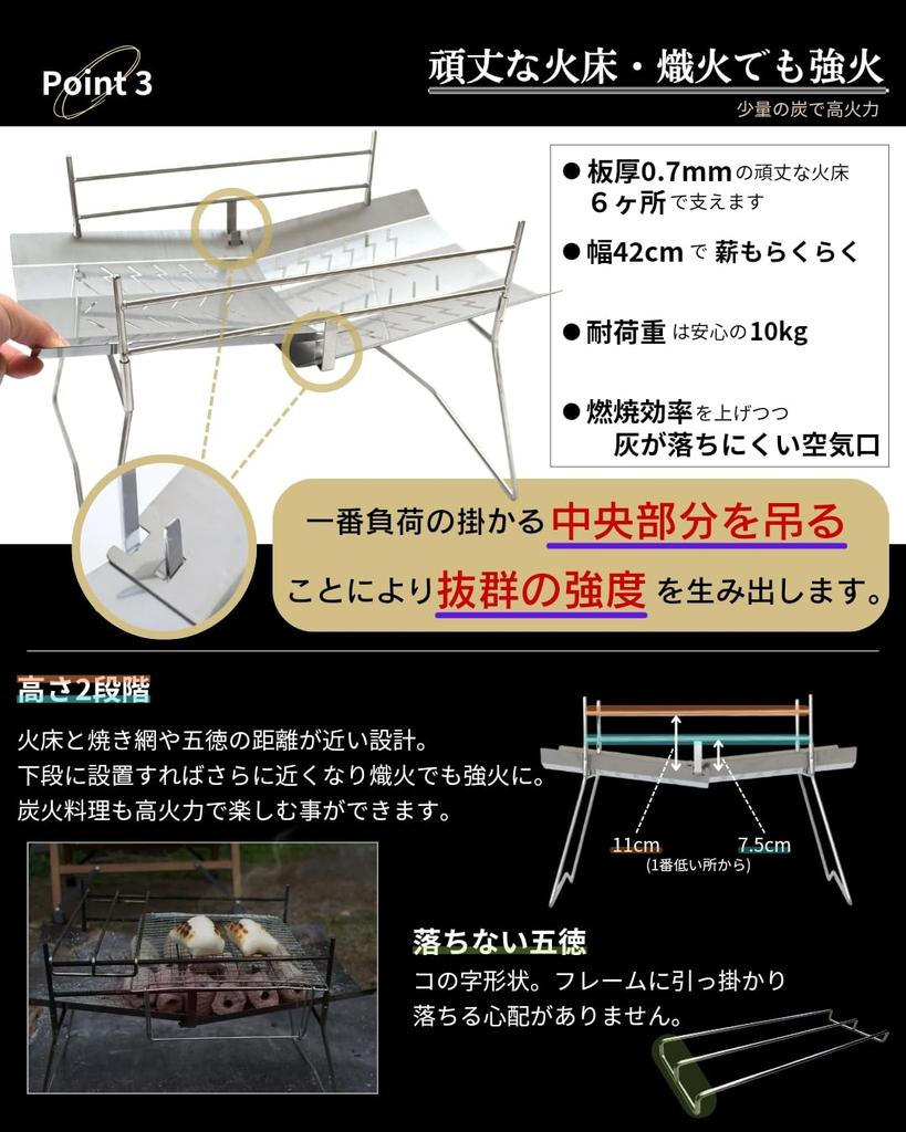 TNBworks Bonfire Stand Type with Roof and All-weather Reflector, TK-0001