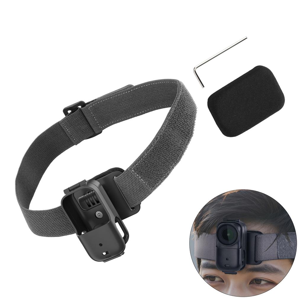 Comfortable Head Strap for Action Cameras Elastic Band Allowing 360Rotation and  90°Tilt Adjustment for Adventure