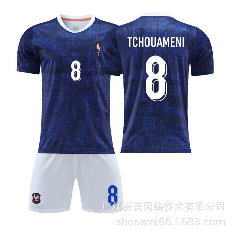 26 Zuhause Nr. 10 Mbabpe Fußball-Uniform Set 11 Dembele 6 Kamawinga 7 Griezman Trikot