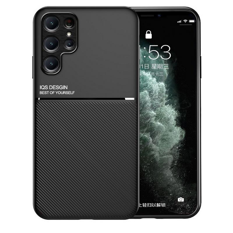 Slank matt skinntekstur bilholderdekselveske for Samsung S25 S24 FE S23 Plus Ultra 56 A36 A55 A16 A15 A06 A35 A54 5G A14 5G S22 Ultra S21 Plus