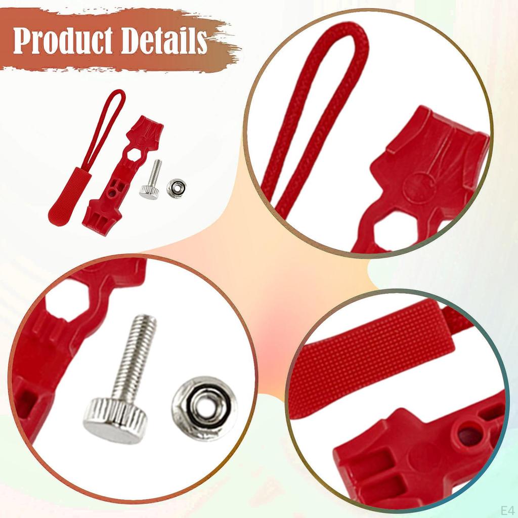 200 Pieces Jacket Zippers Zipper Repair Kit Backpack Replacement Pulls Zip Heads Reusable